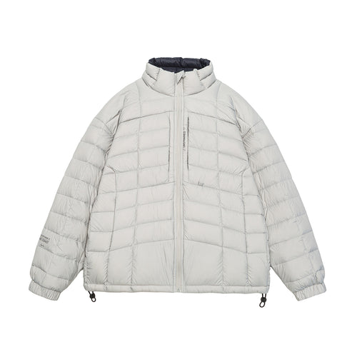 Herren Kurz gesteppte Isolationsjacke mit hohem Stehkragen und Tunnelzugsaum Shop Nory
