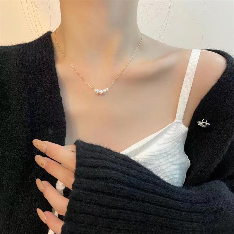 Damen elegante Halskette mit Perl-Design Shop Nory