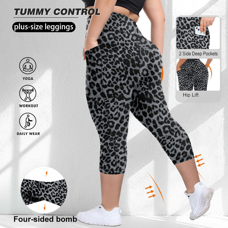 Damen Sculpting-Capri mit hoher Taille, Seitentaschen und formender Nahtführung Shopy Nory