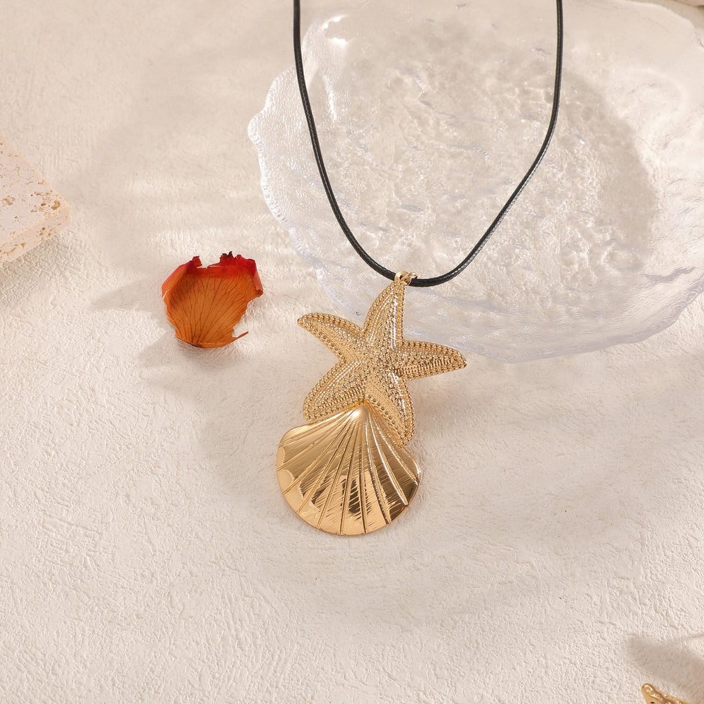 Damen Schmuckset mit maritimem Muschel- und Sternenmotiv Shop Nory
