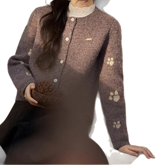 Damen Gemusterte Kurzstrickjacke Shop Nory