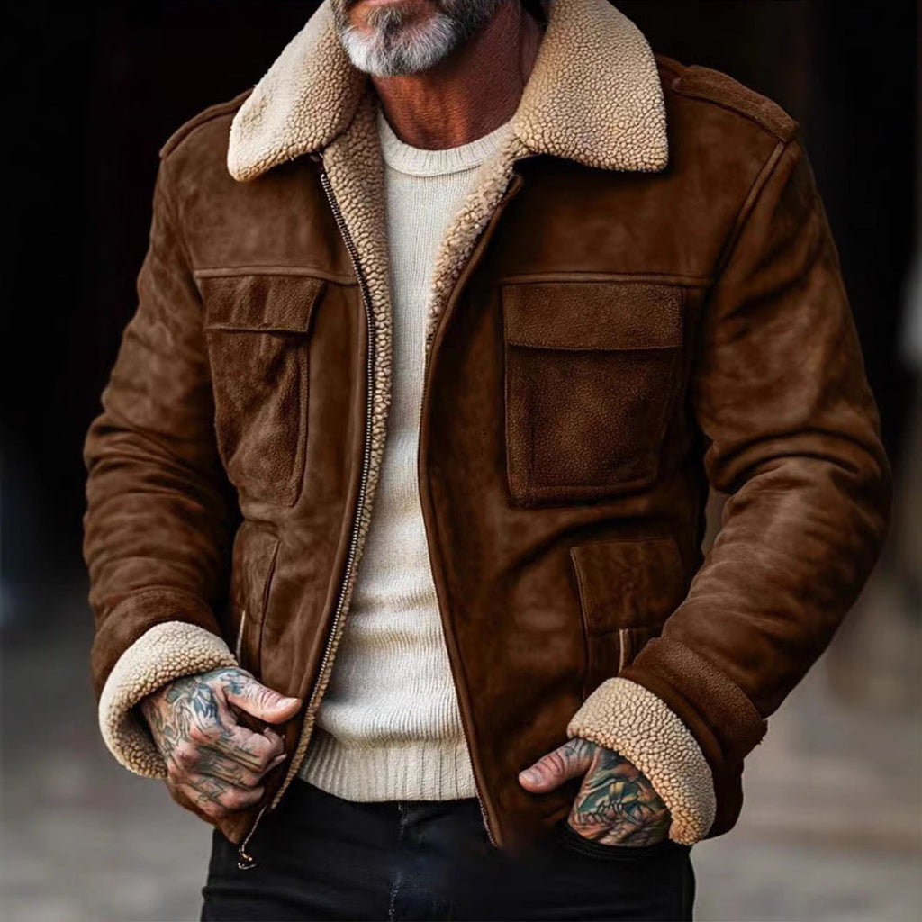 Herren Luxus Lammfell jacke