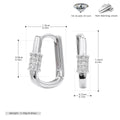 Damen Ohrhänger im modernen Design mit funkelnden 5A Zirkonen aus hochwertigem 925 Sterling Silber Shop Nory