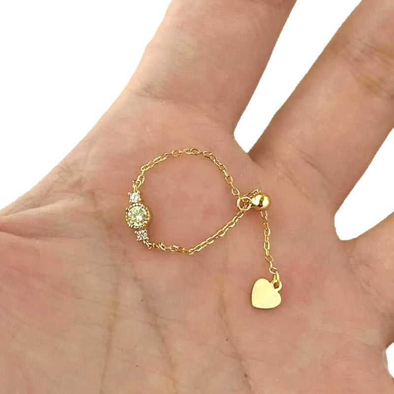 Damen zierliches Armband mit funkelndem Stein Shop Nory