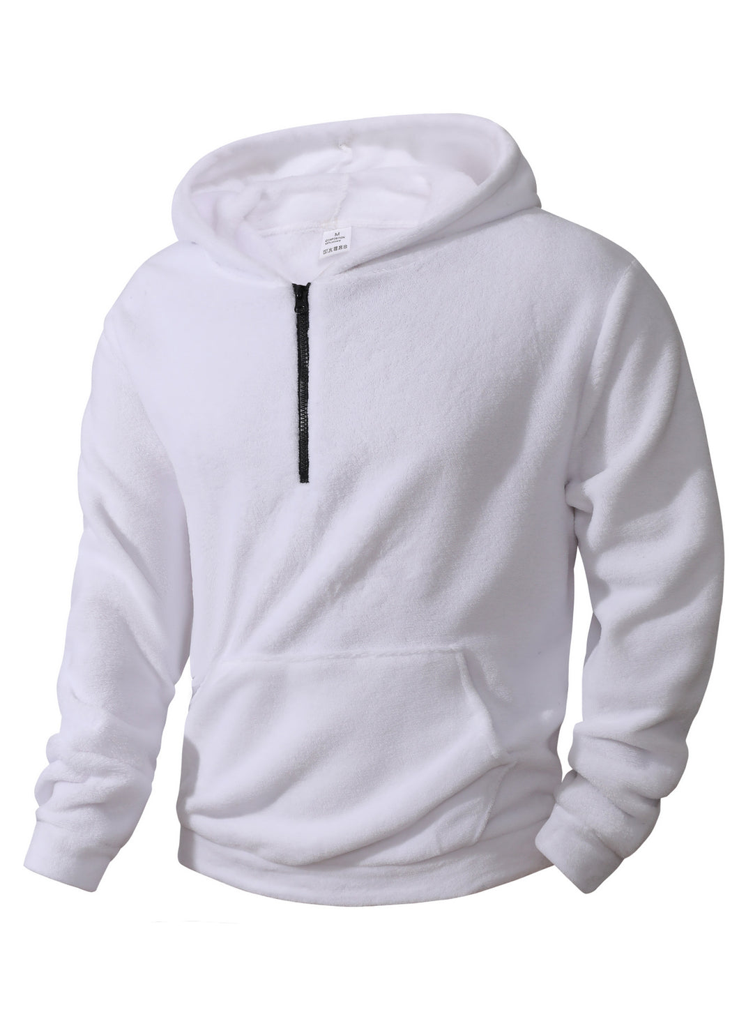 Herren kuscheliger Microfleece-Hoodie mit Halbzip, Kapuze und Kängurutasche Shop Nory