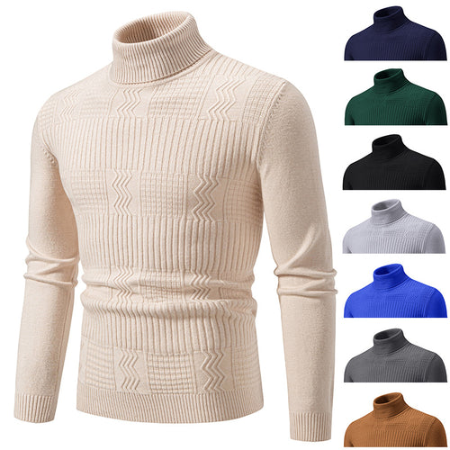 Herren Rollkragenpullover mit Strukturstrick und körpernaher Silhouette Shop Nory