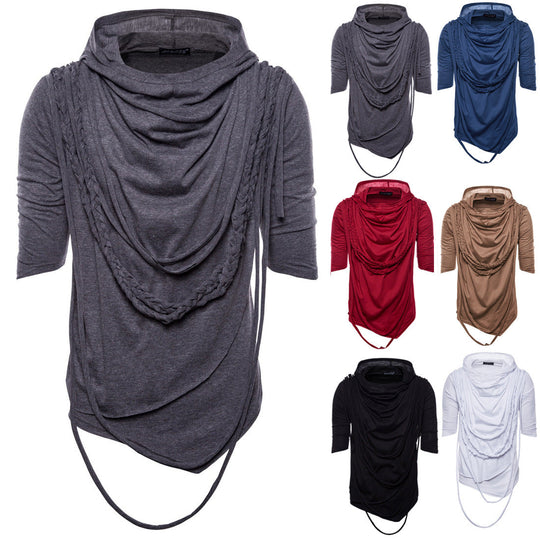 Herren Kapuzenoberteil mit innovativem Design und einzigartiger Drapierung Shopnory