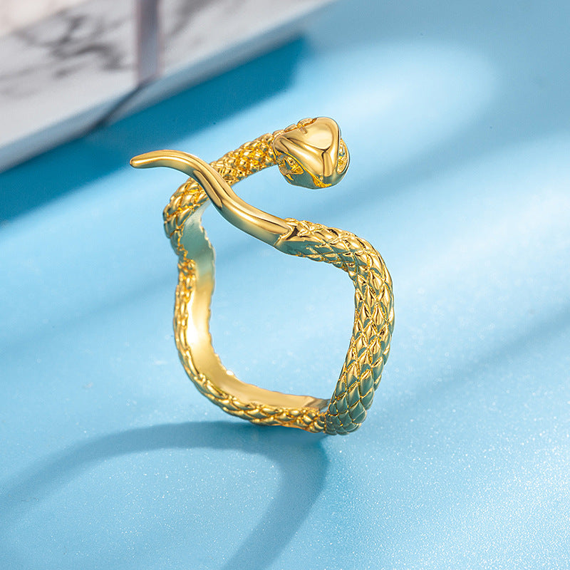 Damen Slithering Schlangenring aus hochwertigem Edelstahl Shop Nory