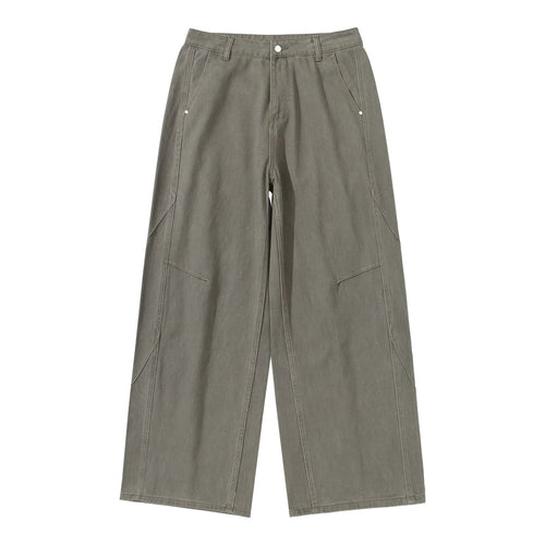 Damen Hochtaillierte Utility-Culotte-Hose mit weitem Bein und aufgesetzten Taschen Shop Nory