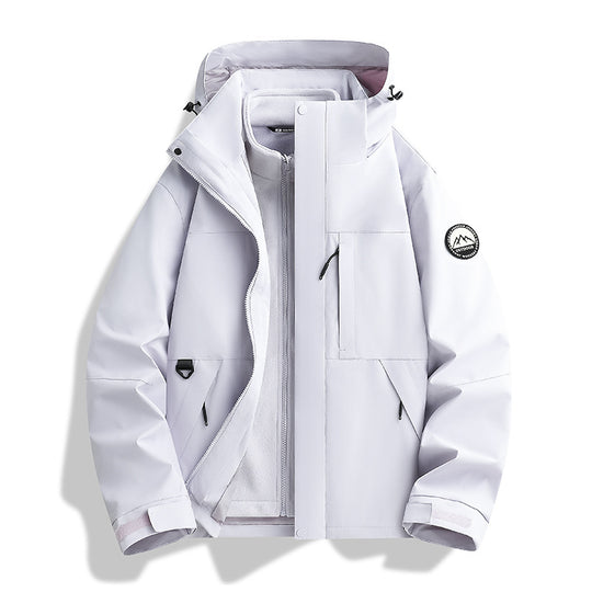 Damen Wasserabweisender Parka mit abnehmbarer Fleece-Innenjacke und Kapuze Shop Nory