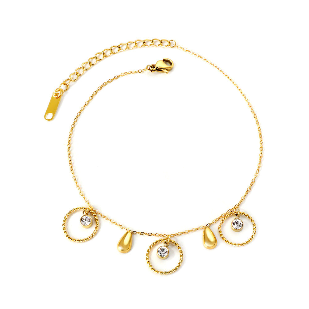 Damen Armband mit Kreuz-Anhänger und Perlenakzent Shop Nory