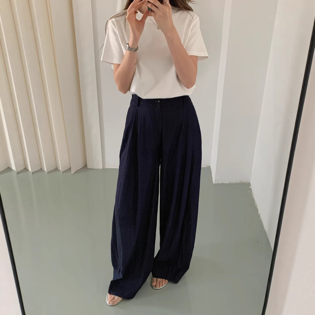 Damen Weite Leinenhose Shop Nory