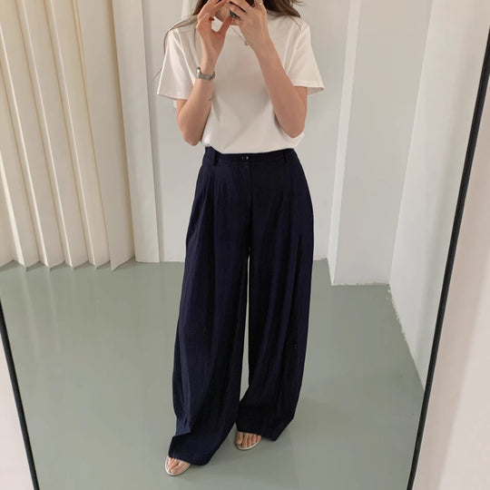Damen Weite Leinenhose Shop Nory