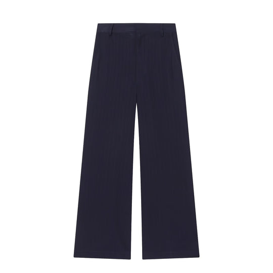 Damen Zweiteiliges Anzug-Set mit asymmetrischem Stehkragen-Blazer und weiter Palazzohose Shop Nory