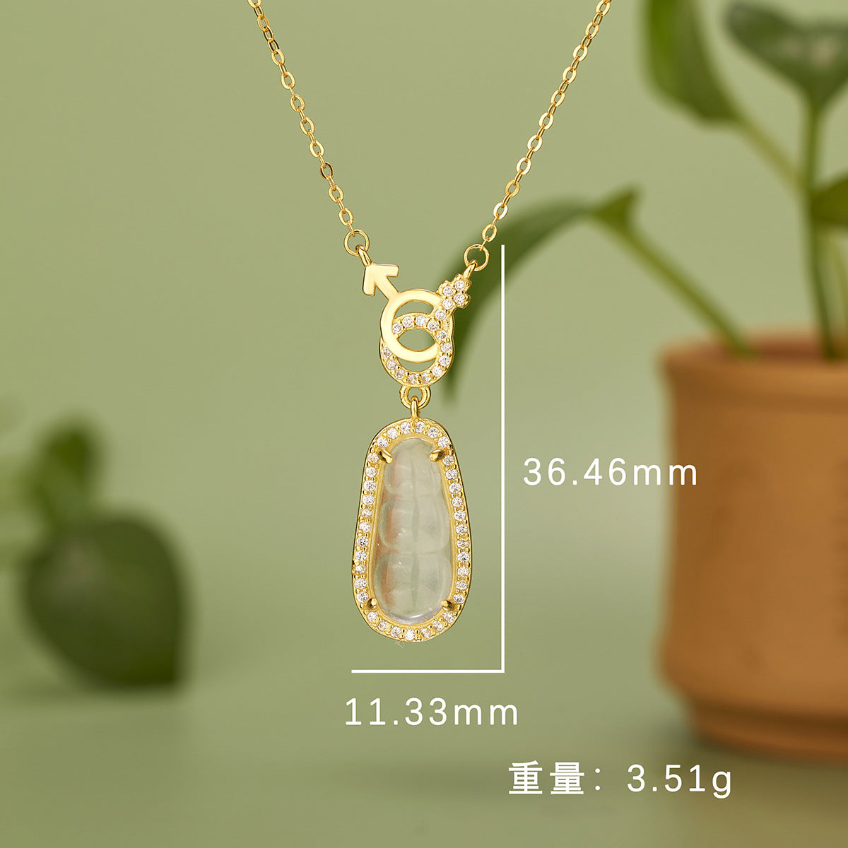 Damen elegante Halskette mit einzigartigem Anhänger und funkelnden Zirkonia Shop Nory