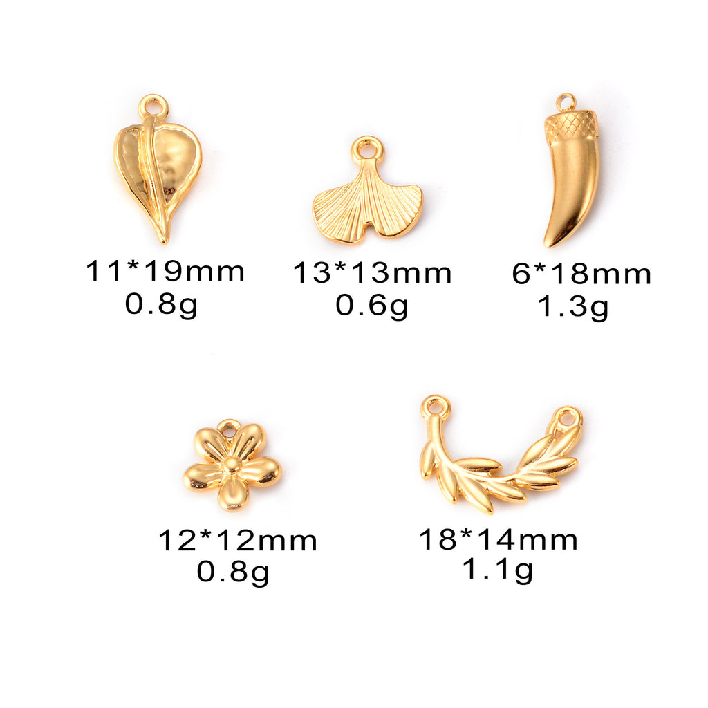 Damen eleganter Schmuckanhänger in Form eines Ginkgoblattes Shop Nory