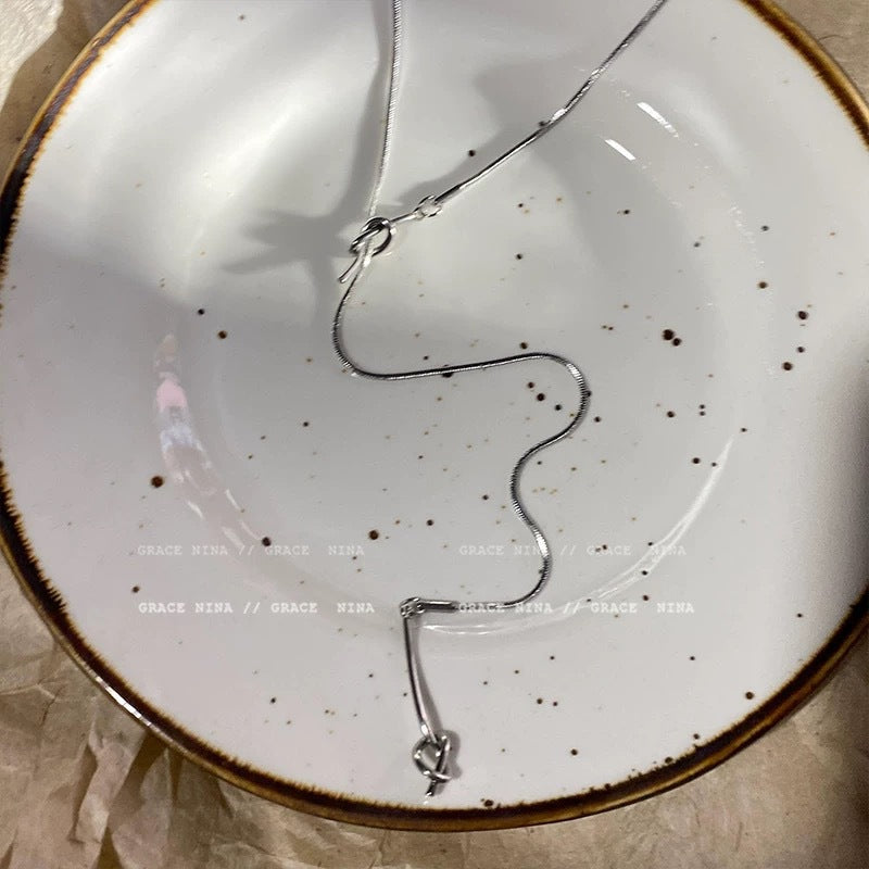 Damen filigrane Kette mit einzigartigem Knoten-Design Shop Nory