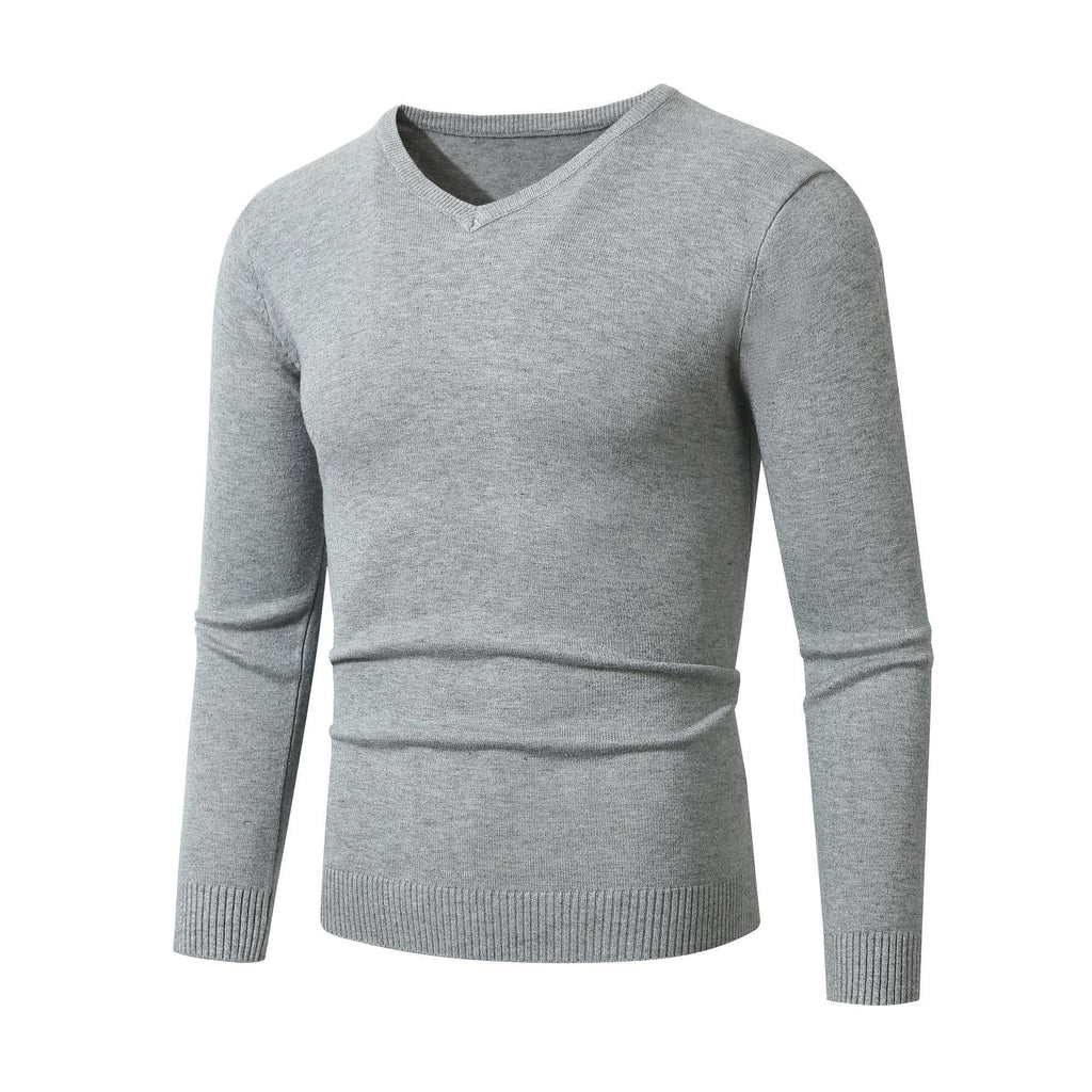 Herren V-Ausschnitt Pullover aus hochwertiger Baumwolle