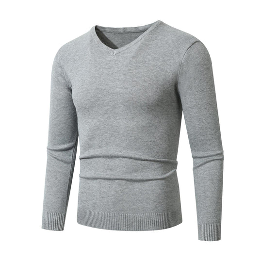 Herren V-Ausschnitt Pullover aus hochwertiger Baumwolle