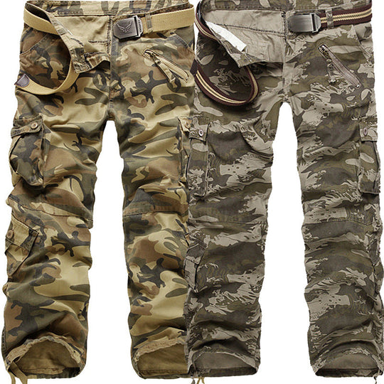 Herren Cargo-Hose mit elastischem Bund und vielseitigen Taschen