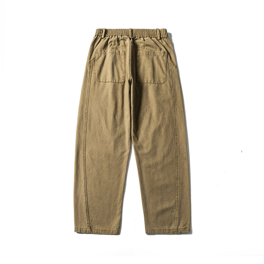 Damen High‑Waist Relaxed‑Fit Utility‑Hose mit Nahtpaneelen und elastischem Bund Shop Nory