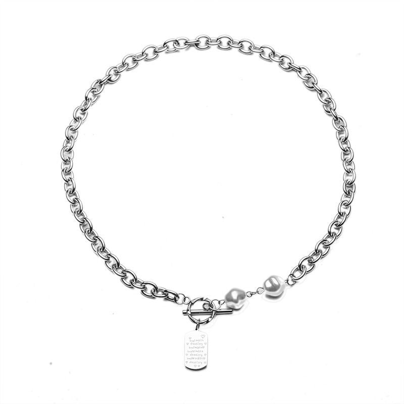 Damen Kette mit eleganten Perlen und exquisite Anhänger Shop Nory