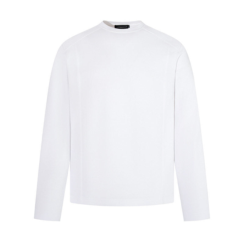 Herren Langarmshirt mit Rundhalsausschnitt aus meliertem Baumwollmix Shop Nory