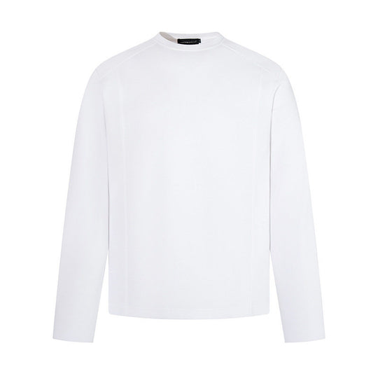 Herren Langarmshirt mit Rundhalsausschnitt aus meliertem Baumwollmix Shop Nory