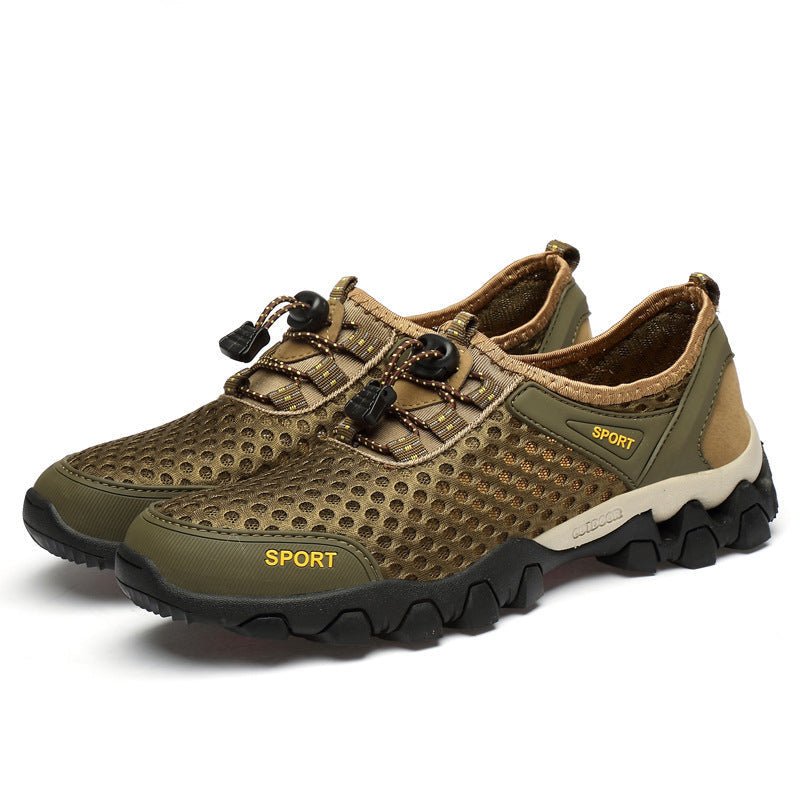Herren Atmungsaktive Outdoor-Sportschuhe mit rutschfester Sohle