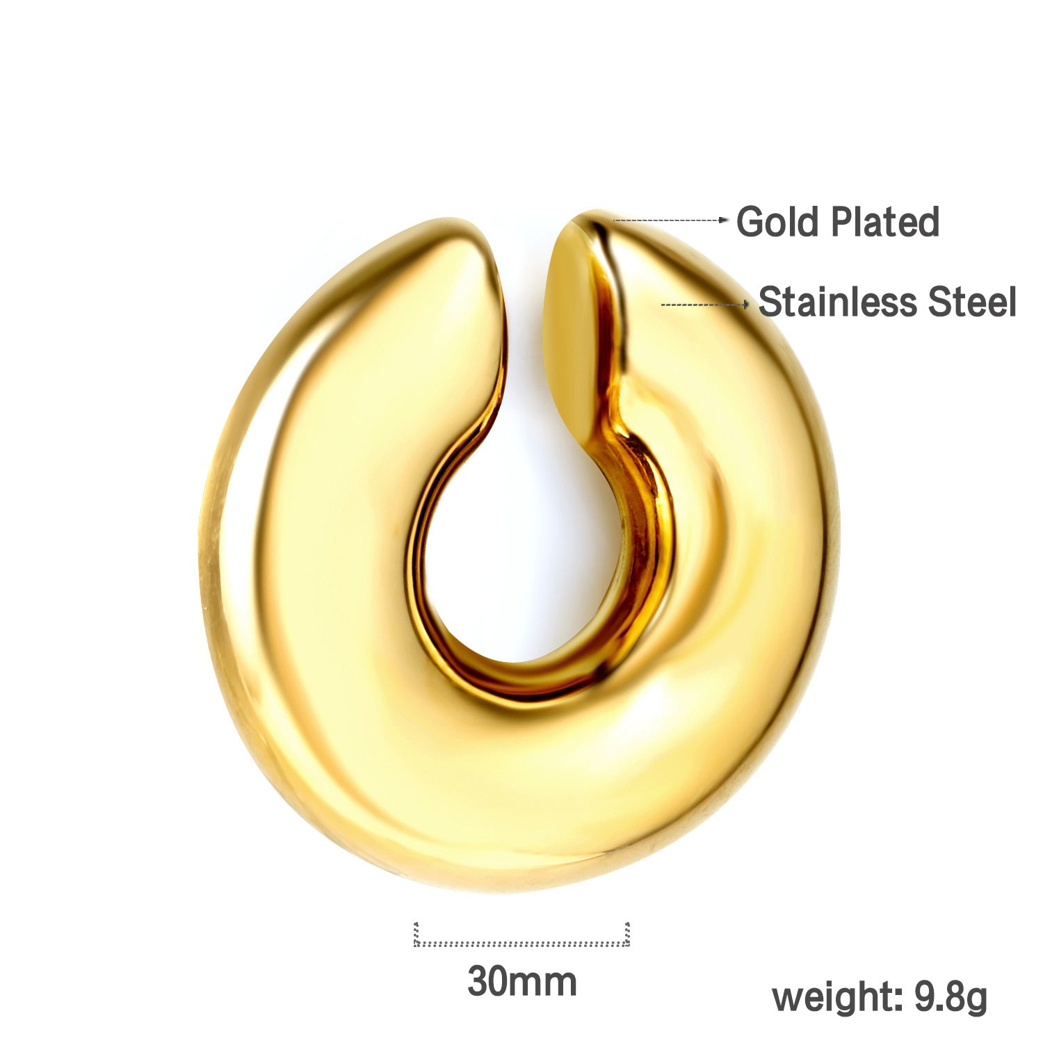 Damen modische und glänzende Ohrstecker aus hochwertigem Edelstahl Shop Nory
