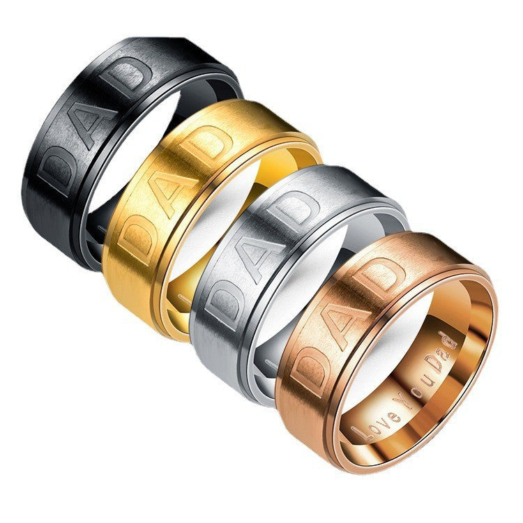 Herren Ring mit eingraviertem Schriftzug und modernem Design Shop Nory
