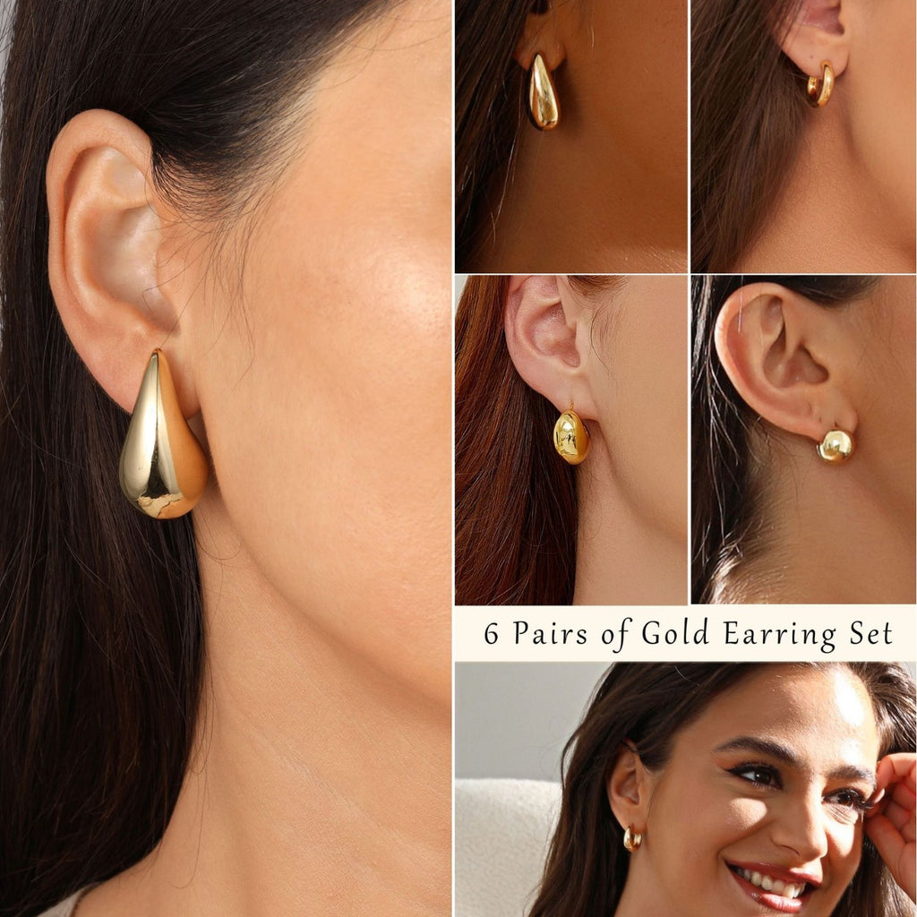 Damen Ohrringe Set mit eleganten und künstlerischen Designs Shop Nory