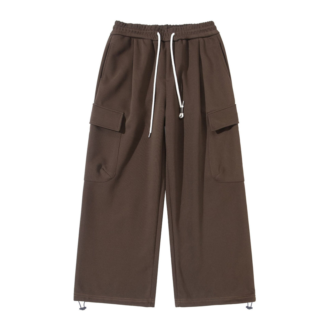 Unisex Cropped Cargo-Sweathose mit elastischem Bund, Kordelzug und verstellbarem Saum Shop Nory