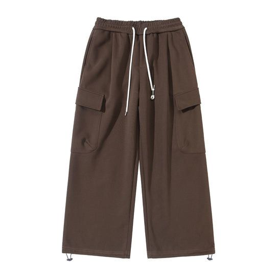 Unisex Cropped Cargo-Sweathose mit elastischem Bund, Kordelzug und verstellbarem Saum Shop Nory