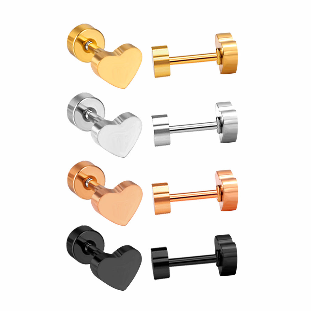 Damen Ohrringe mit herzförmigem Design aus hochwertigem Edelstahl Shop Nory