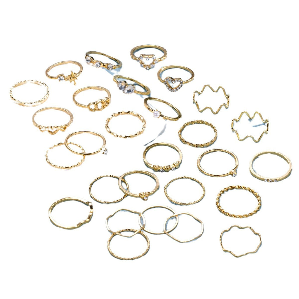 Damen Ring-Set mit verspielten Designs und funkelnden Elementen Shop Nory