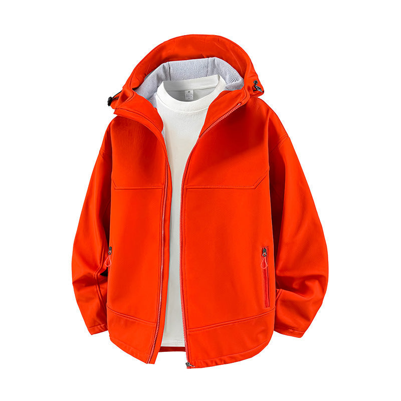 Damen Modische Übergangsjacke mit hohem Kragen und funktionalen Reißverschlusstaschen