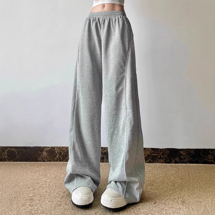 Damen Lässige Jogginghose mit weitem Schnitt und elastischem Bund