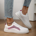 Damen Sportliche Sneakers mit Glitzer-Applikationen