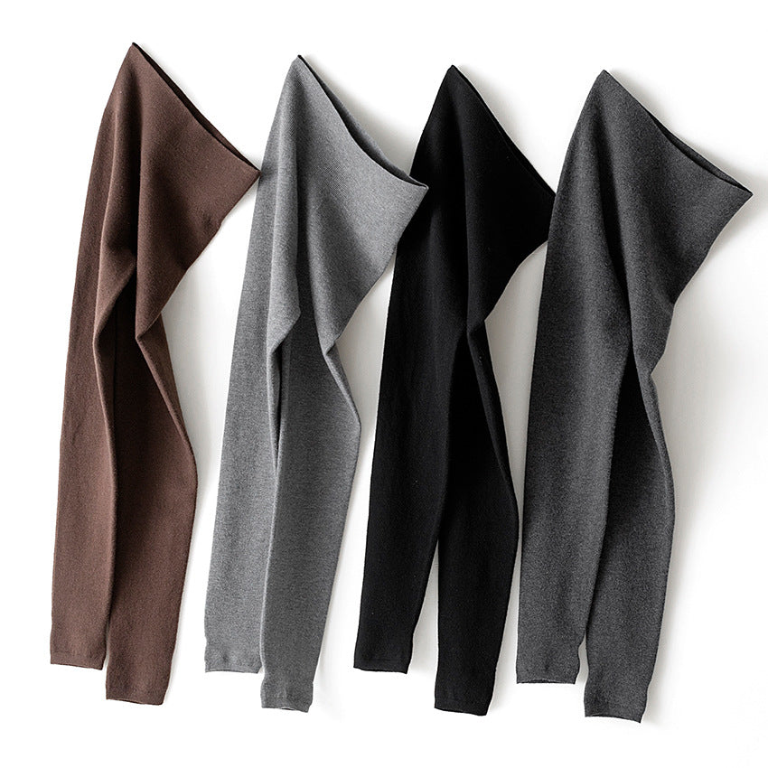 Damen Hochtaillierte Feinstrick-Leggings mit nahtlosem Komfortbund Shop Nory