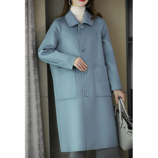 Damen Stilvolle Wollmantel Shop Nory