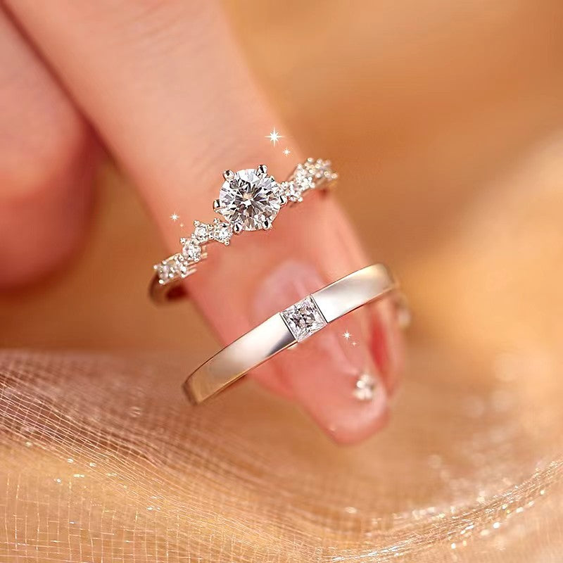 Damen minimalistischer Ring mit funkelndem Zirkonia Shop Nory