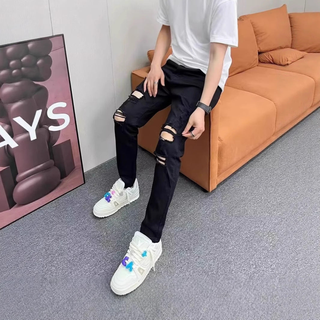 Herren Modische Destroyed Jeans Shop Nory