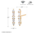 Damen Ohrstecker aus hochwertigem 925 Sterling Silber mit funkelnden Zirkonen Shop Nory