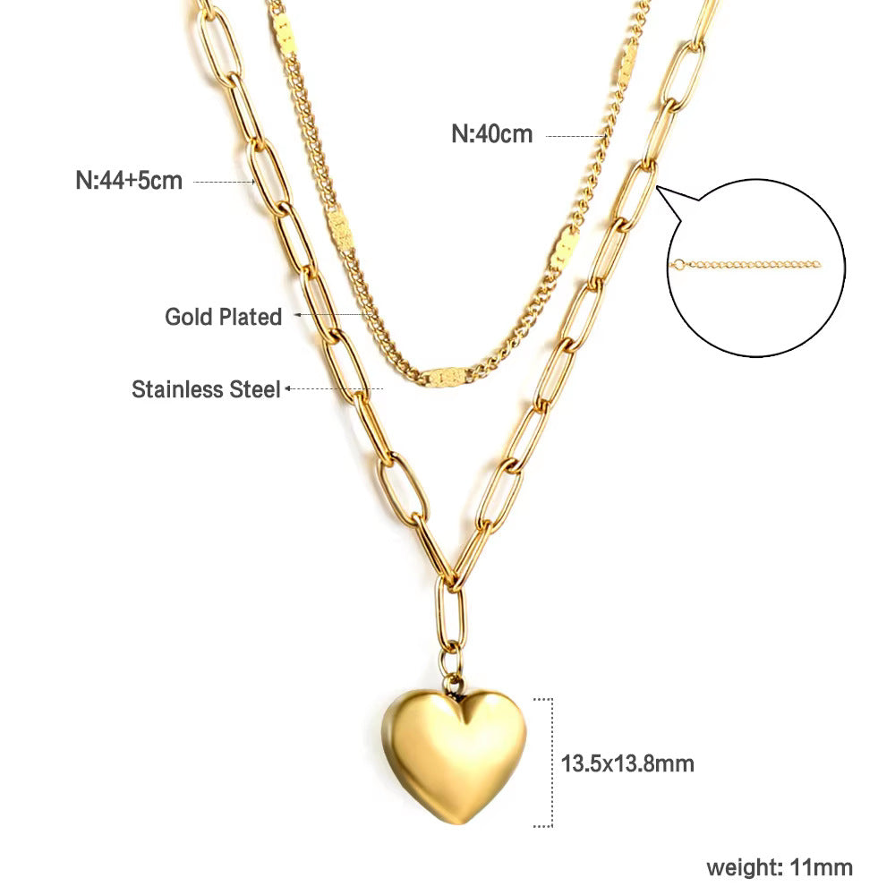 Damen Herzförmige Edelstahl Ohrstecker Shop Nory 1783008980