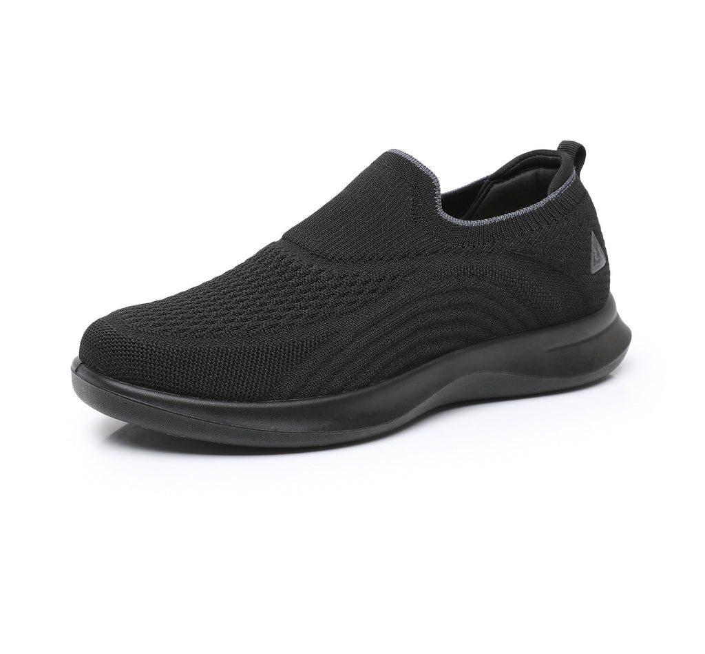 Damen Slip-On Sneakers mit atmungsaktivem Strick-Obermaterial