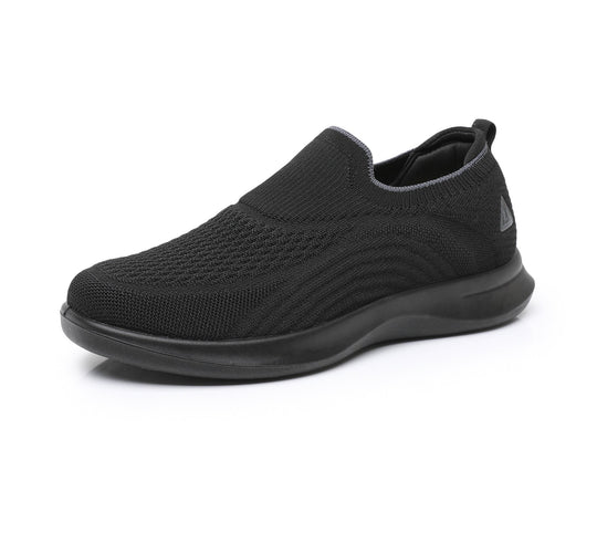 Damen Slip-On Sneakers mit atmungsaktivem Strick-Obermaterial