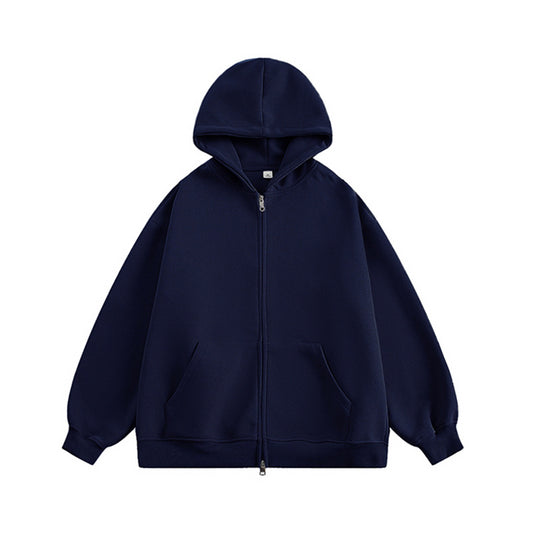 Unisex Oversize-Kapuzenjacke mit durchgehendem Reißverschluss und weichem Fleece-Innenfutter Shop Nory