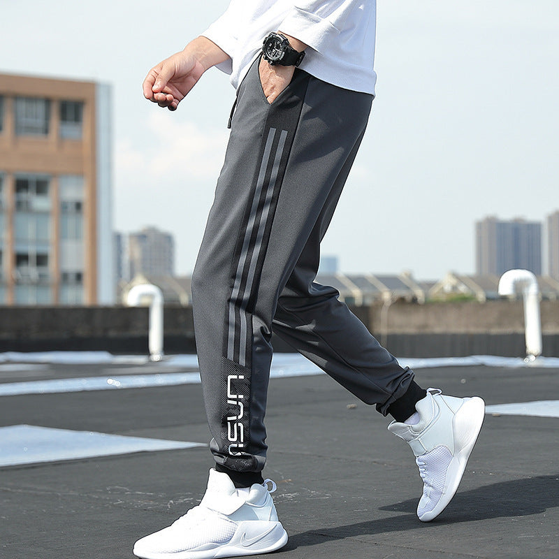 Herren Slim‑Fit Trainingshose mit elastischem Bund, Kordelzug und gerippten Bündchen Shop Nory