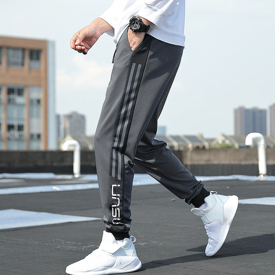 Herren Slim‑Fit Trainingshose mit elastischem Bund, Kordelzug und gerippten Bündchen Shop Nory